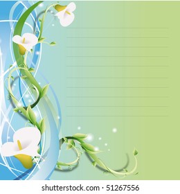 schöne Vektorgrafik mit Blumen