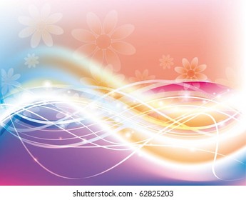 schöne Vektorgrafik mit Blumen