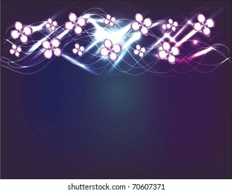 schöne Vektorgrafik mit Blumen