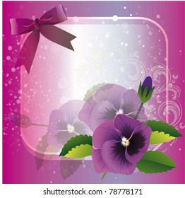 bella ilustración vectorial con flores
