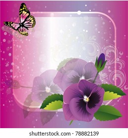 beautiful vector illustration with flowers