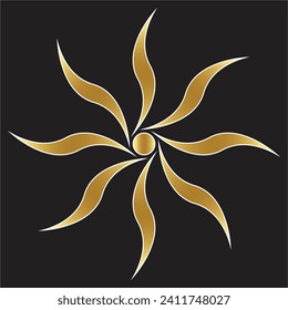 Beautiful vector illustration gold gradient