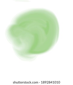 Beautiful vector illustration of green colour paint strokes