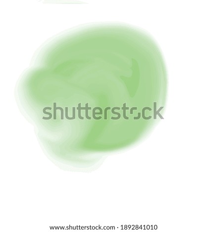 Beautiful vector illustration of green colour paint strokes