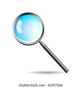 Beautiful vector illustration of a Magnifier