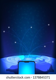  beautiful vector illustration modern  technology systems creative design for background.