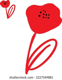 beautiful vector illustration with poppies