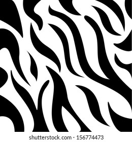 Beautiful vector illustration of seamless zebra pattern