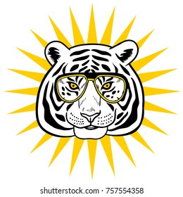 Beautiful vector illustration. Tiger.