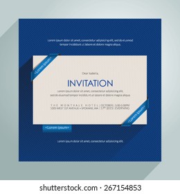 Beautiful vector invitation card. EPS 10