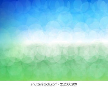 beautiful vector landscape, eps10 with transparency 
