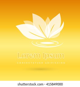BEAUTIFUL VECTOR LEAF AND WATER ICON / LOGO