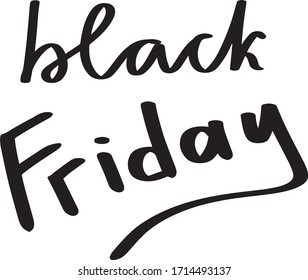 beautiful vector letter black friday
