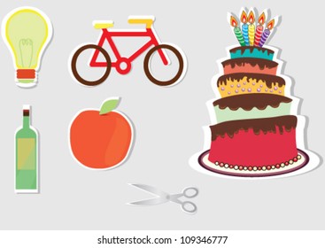Beautiful vector lifestyle set