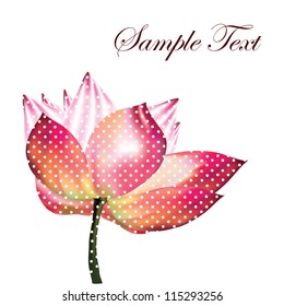 Beautiful vector lotus