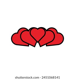 beautiful vector love heart icon