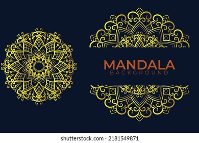 Beautiful vector luxury background art illustration mandala design.