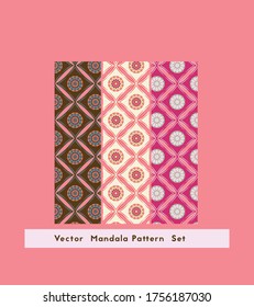 Beautiful Vector Mandala Circular motif seamless pattern