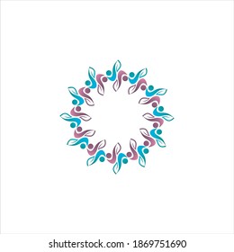 Beautiful Vector Mandala. Rainbow color on white. Vector illustration. Patterned Design Element.