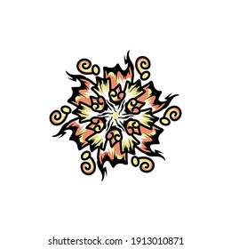Beautiful vector multicolored mandala. Lace background. an be use for wedding or invitation card. Ethnic henna style