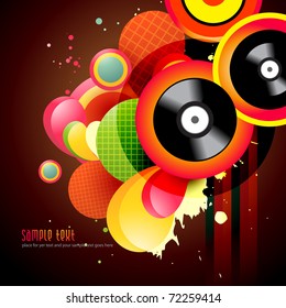 bonito diseño de fondo de música vector