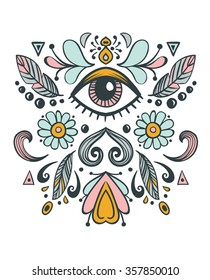 Beautiful vector ornament illustration. 
