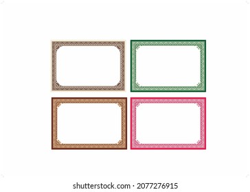 Hermosos adornos vectoriales en formato EPS en marcos multicolor para decorar tarjetas de invitación, tarjetas de álbum, tarjetas de felicitación, carpetas.