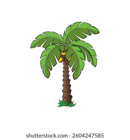 Beautiful vector of a palm tree