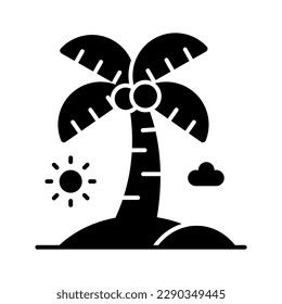 Beautiful vector of palm tree in modern style, easy to use in web, mobile apps and all presentation projects