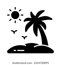 Beautiful vector of palm tree in modern style, easy to use in web, mobile apps and all presentation projects