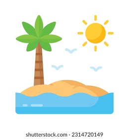Beautiful vector of palm tree in modern style, easy to use in web, mobile apps and all presentation projects