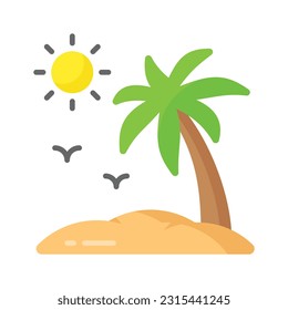 Beautiful vector of palm tree in modern style, easy to use in web, mobile apps and all presentation projects