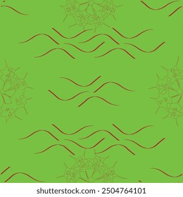 Beautiful vector pattern featuring seamless white flowers with petals on blooming branches and leaves. Perfect for backgrounds, textiles, and nature-themed designs.