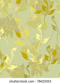 Beautiful vector a pattern seamless floral