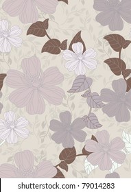 Beautiful vector a pattern seamless floral