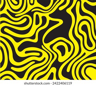 Hermosa huella vectorial que imita una cebra. Líneas lisas y hermosas como una ola. Diferentes colores. Adecuado para cualquier decoración interior o de fondo. Elige el color que quieras, ve a mi perfil.