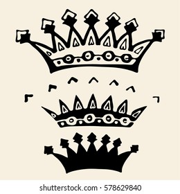 Beautiful vector with royal crowns.  Vector illustration
royal crowns 