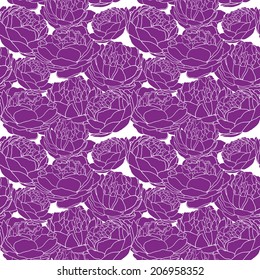 Beautiful vector seamless flower. graphic illustration