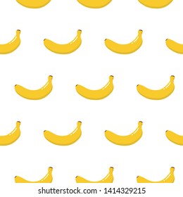 Beautiful vector seamless pattern with banana. Flat style