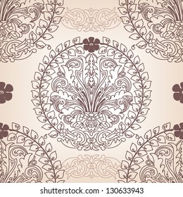 beautiful vector seamless pattern in baroque/antique style