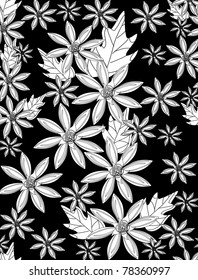 Beautiful vector a seamless pattern floral