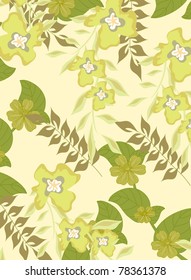 Beautiful vector a seamless pattern floral