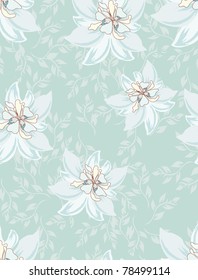 Beautiful vector seamless  pattern floral
