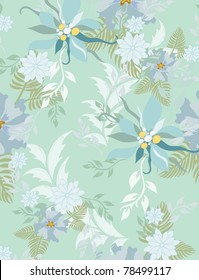 Beautiful vector seamless  pattern floral