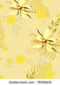 Beautiful vector seamless  pattern floral