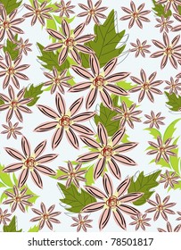 Beautiful vector seamless  pattern floral