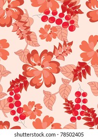 Beautiful vector seamless  pattern floral