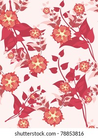 Beautiful vector a seamless pattern floral