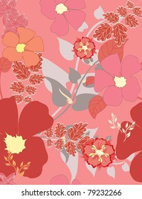Beautiful vector a seamless pattern floral