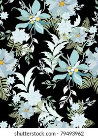 Beautiful vector a seamless pattern floral